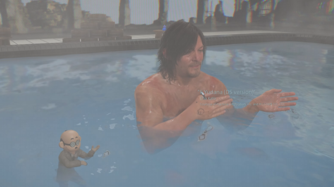 C'est la raison pour laquelle Sam danse dans les eaux thermiques de la mort à la mort. C'est Kojima, à quoi vous attendiez-vous?