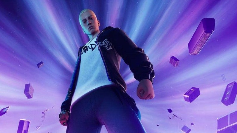 La réaction d'Eminem quand quelqu'un l'appelle "le genre de Fortnite" n'a aucun gaspillage